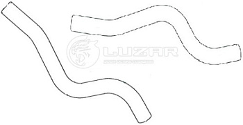 Патрубок ОЖ LADA VESTA на печку LUZAR (ПАРА)