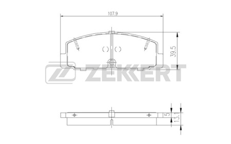 Колодки торм MAZDA 6/323 зад ZEKKERT GDB3311