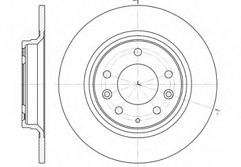 Диск торм MAZDA 6 GG/GH задн ZEKKERT DF4442