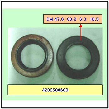 Сальник моста SSANGYONG хвостовика задн OE (47.68x84x6.35/10.5) (мост TONGIL)