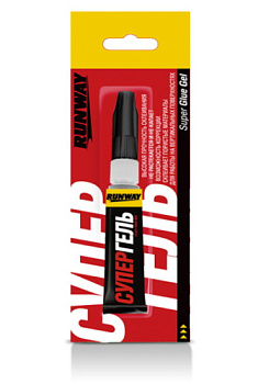 Клей секундный RUNWAY гелевый 2gr Клей секундный RUNWAY гелевый 2gr