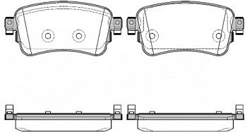 Колодки торм PEUGEOT EXPERT/CITROEN JUMPY 16- задн RH GDB2166