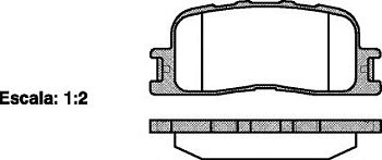 Колодки торм TOYOTA CAMRY V30/CHERY FORA зад RH GDB3374