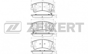 Колодки торм MAZDA 6 02- пер ZEKKERT GDB3310=297002