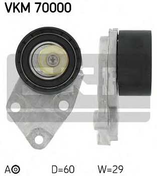 Ролик ГРМ DAEWOO SKF VKM70000=GT353.22