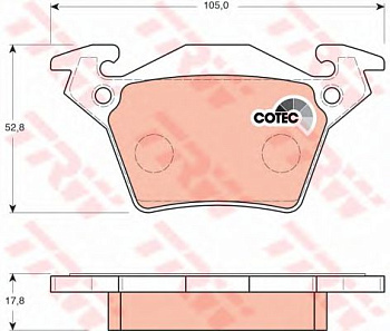 Колодки торм MB VITO зад ZEKKERT GDB1408 (торм bosch +PFK551)
