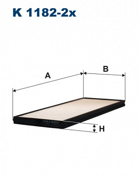 Фильтр салона HYUNDAI ACCENT/GETZ FILTRON CU2506-2 (ПАРА/бум)