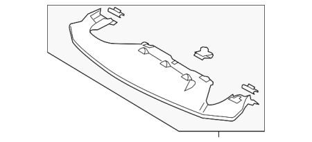 Пыльник бампера MAZDA 6 OE