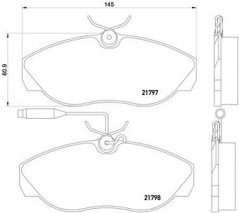 Колодки торм FIAT DUCATO 94-02 10-14 пер PATRON GDB1105=248602