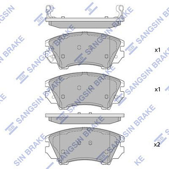 Колодки торм OPEL INSIGNIA/ASTRA J пер SANGSIN GDB1783
