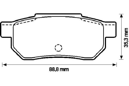 Колодки торм HONDA FIT задн SANGSIN GDB3174