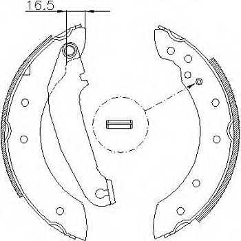 Колодки торм VOLVO 440 зад RH GS6233=05750