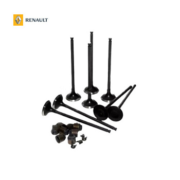 Клапан ГРМ RENAULT H4M впуск OE (8шт+колпачки+сухари)