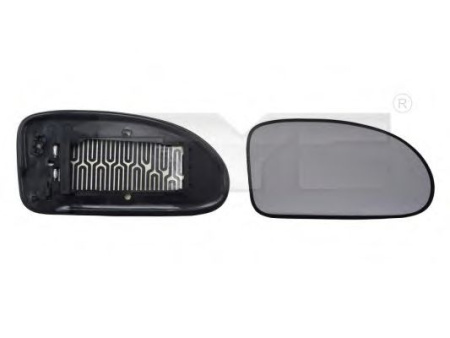 Вставка зеркала FORD FOCUS I лев + обогрев TYC