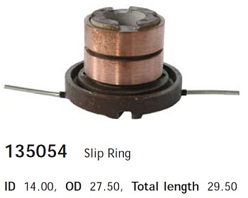 Детали генератора Коллектор CARGO (14x27.5x29.5)