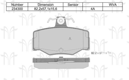 Колодки торм NISSAN ALMERA N16 зад RH GDB3092