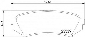 Колодки торм TOYOTA LC100 зад HSB GDB3198=270600