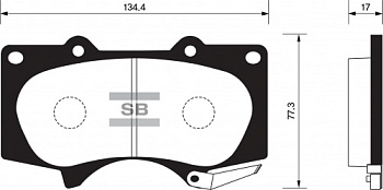 Колодки торм TOYOTA LC120/150 пер SANGSIN GDB3364