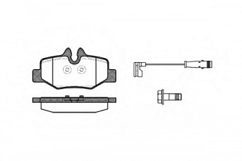 Колодки торм MB VITO 03- зад ZEKKERT GDB1601