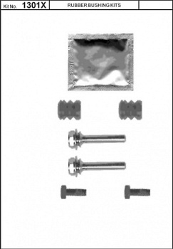 Р/к скобы суппорта VW PASSAT B3/B4 (палец направляющий) QB 1301X