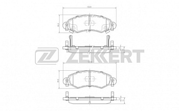 Колодки торм OPEL AGILA A пер ZEKKERT GDB1420