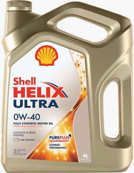 Масло мот SHELL 0W40 4L