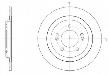 Диск торм KIA CEED 12- задн PATRON