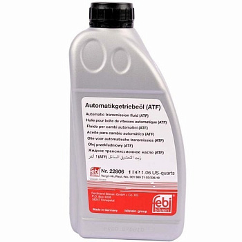 Масло тран FEBI ATF 1L (красная в ГУР/DP-M5=ATF-III)