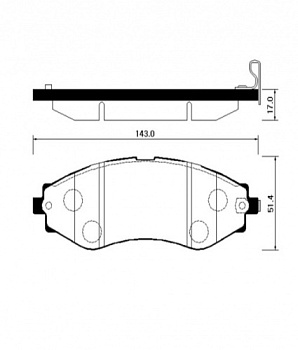 Колодки торм CHEVROLET LACETTI/NEXIA 16v/REZZO пер HSB GDB3347