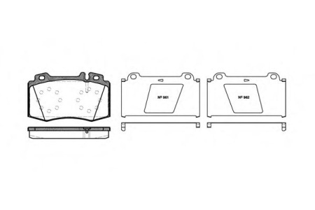 Колодки торм MB W163/W220 пер RH GDB1454