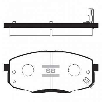 Колодки торм KIA CEED 06-/CERATO/HYUNDAI i30 пер SANGSIN GDB3342=GDB3523