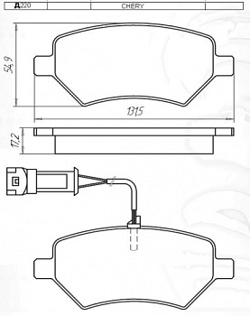 Колодки торм TOYOTA COROLLA E120/VORTEX TINGO пер МАРКОН GDB3288=282212