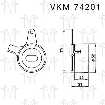 Ролик ГРМ KIA SPECTRA/MAZDA SKF VKM74201