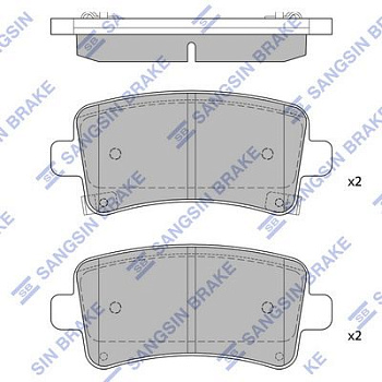 Колодки торм OPEL INSIGNIA задн SANGSIN GDB1784
