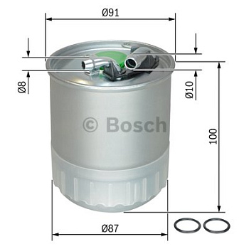 Фильтр топл MB CDI 06- BOSCH WK842/23x (с датчиком)