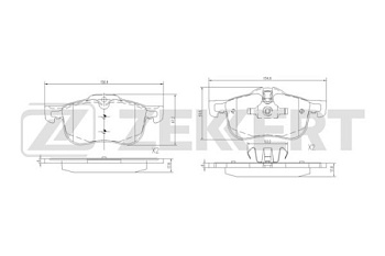 Колодки торм ROVER 75 пер ZEKKERT GDB1374