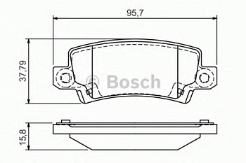Колодки торм TOYOTA COROLLA зад HSB GDB3289
