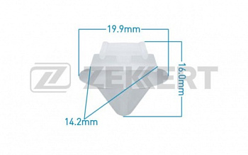 Пистон RENAULT ZEKKERT (молдинга двери)