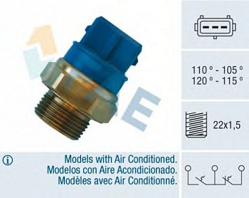 Датчик вентилятора OPEL FAE 38330