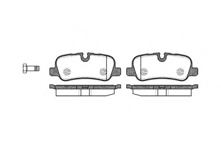 Колодки торм LAND ROVER зад REMSA GDB1632 (+GIC218)