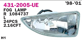 Фара п/т FORD FOCUS I 99-02 EUR прав (H1)