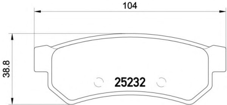 Колодки торм CHEVROLET LACETTI 06- зад MANDO GDB4178 (+PFK542)