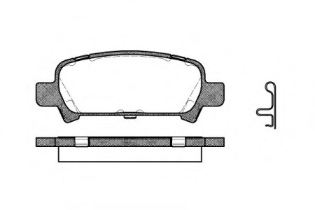 Колодки торм SUBARU зад RH GDB3223