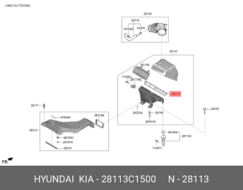 Фильтр возд KIA OPTIMA OE