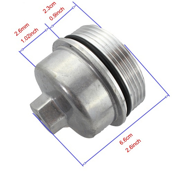 Крышка масл фильтра GM AVEO/CRUZE/ASTRA 1.6-1.8 UXCLENT (для HU612/2x  СТАЛЬ!!!!)