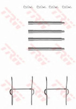 Р/к колодок MB VITO зад TRW PFK357 (для ITT GDB1289)