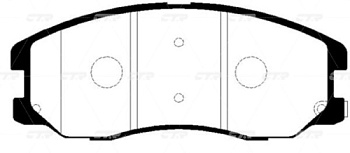 Колодки торм CHEVROLET CAPTIVA/OPEL ANTARA пер CTR GDB1715