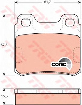 Колодки торм OPEL VECTRA A/KADETT зад PATRON GDB952=228210