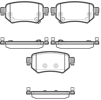 Колодки торм MAZDA 6 12- задн REMSA GDB3632