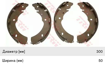 Колодки торм MITSUBISHI L200 зад TRW GS8768=K6741